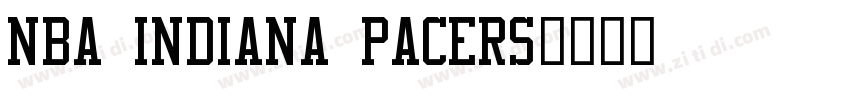NBA Indiana Pacers字体转换